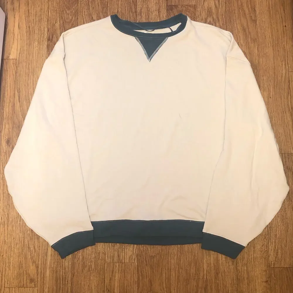 NWOT We the Free / Free People Classic Crew Colorblock Sweatshirt in Tea Combo - Picture 5 of 14